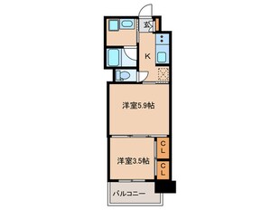 RJRﾌﾟﾚｼｱ百年橋の物件間取画像